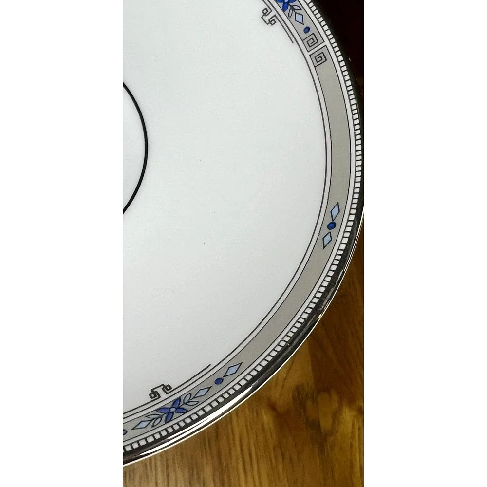 4 Amherst Platinum Trim by Wedgwood Saucers Only Lot 5.75